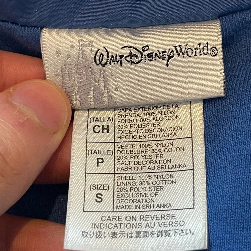 Unisex 90s vintage Walt Disney magical Mickey Mouse blue windbreaker small